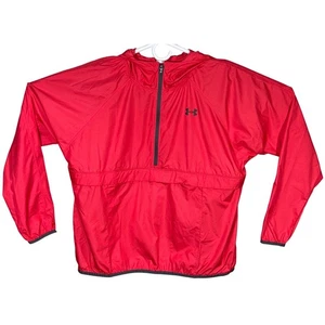 Under Armour Youth Size XL Kids Pink HeatGear Pullover Lightweight Jacket Hooded - Picture 1 of 13
