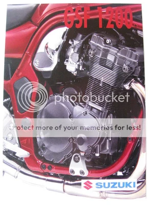 SUZUKI GSF 1200 MOTORCYCLE Sales Brochure Oct 1995 - Image 1 of 3