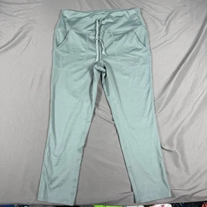 Leggings Reebok Mujer L Verde Pierna Ajustada Yoga Cintura Alta Cordón 117927 - Imagen 1 de 7