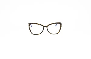 Tom Ford TF5882-B 056 Eyeglasses Authentic Women Brown Butterfly Tortoise Italy - Picture 1 of 7