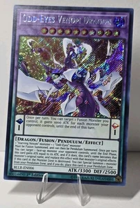 Odd-Eyes Venom Dragon BLLR-EN006 Secret Rare 1st Edition Yugioh TCG NM/M  - Picture 1 of 2