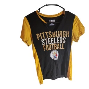 Women's NFL Pittsburgh Steelers Fitted V Neck Tee Small - Picture 1 of 3