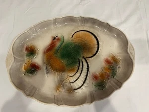 Vintage MCM 1958 Turkey Platter Lane & Co Van Nuys California - Bild 1 von 8