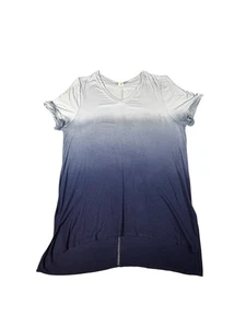 Lane Bryant LIVI sportliches Training blau ombre schulterfreies Stricktop 14/16 - Bild 1 von 4