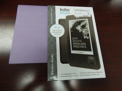 KOBO N647 E-READER, 1GB BLACK WIFI NEW OPEN BOX - Image 1 of 2