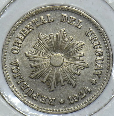 Uruguay 1924 Centesimo 290916 combine shipping - Image 1 of 2