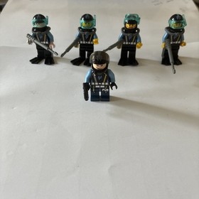 LEGO City Aqua raider Lot of 5 minifigures Divers & Commander Mini Figures 7775