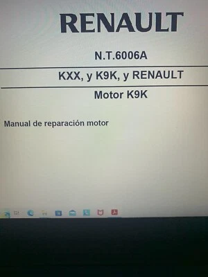 Manual De Taller Motor K9K RENAULT modelo 2005 En DVD - Imagen 1 de 3