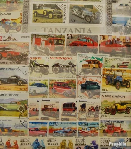 Topical Stamps 1.000 different Car and motor vehicles Stamps Cover