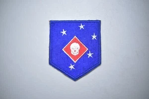 WWII U.S. MARINE CORPS RAIDER SHOULDER PATCH - SMILING SKULL - Picture 1 of 7
