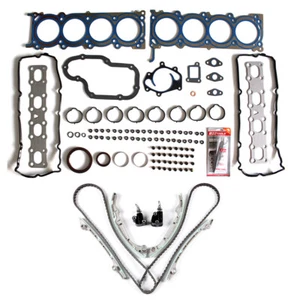 Juego de juntas de culata y kit de cadena de distribución para Infiniti QX56 Nissan Pathfinder Titan 5.6 - Imagen 1 de 10