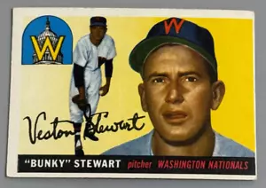 1955 Topps #136 Bunky Stewart - VG/EX - Picture 1 of 2
