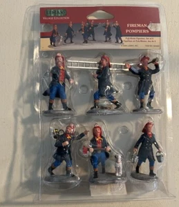 Lemax Christmas Village Collection #02446A - Fireman- Set of 6 - 2000 - Picture 1 of 5
