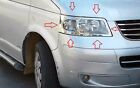 Produktbild - Umrandung Blende für VW T5 ab Bj 2003-2010 Chrom Rahmen Scheinwerfer (3112)