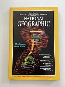 VTG National Geographic Magazine January 1987 Medical Vision California Desert