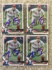2018 Bowman Draft #BD-25 Alec Bohm Signed Paper Card Philadelphia Phillies Qty
