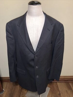 Abrigo Blazer Deportivo Para Hombre Austin Reed Tres Botones Carbón Pata de Gallo 48R Usado en Excelente Condición (K Foto 1 de 4