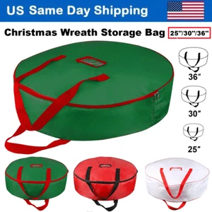 Christmas Wreath Storage Bag Artificial Wreaths Container Fall Spring Store Bag - Picture 1 of 46