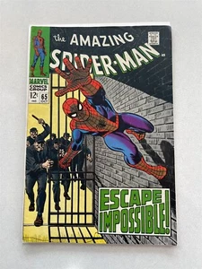 Marvel Comics Spiderman Ausgabe #65 Okt, 1968 "Escape Impossible" schön leicht gebraucht - Bild 1 von 8