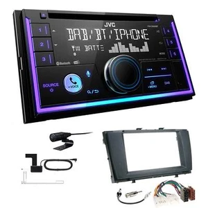 JVC KW-DB95BT Autoradio Bluetooth DAB+ für Toyota Avensis T27 ab 2009 schwarz - Bild 1 von 6