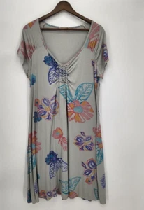 Vestido tejido jersey estampado floral tropical hasta la rodilla Fresh Produce para mujer talla XL - Imagen 1 de 4