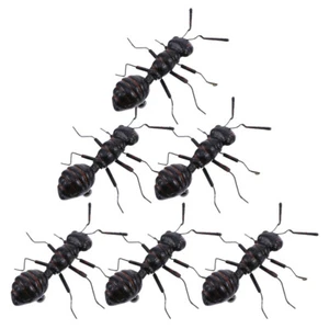 6pcs Fake Ant Sculpture Ant Figurine Plastic Ant Desktop Ornament Garden Ant - Picture 1 of 12