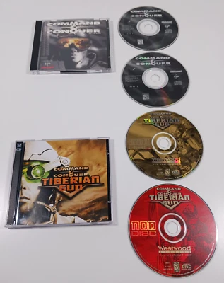 Command & Conquer / Tiberian Sun PC CD-ROM Video Game Lot 1995 1999 - Image 1 of 4