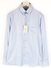 STATE OF ART Men Shirt S Button-Down Satin-Fine Melange Classic Light Grey