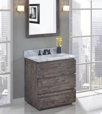 Tocador moderno Fairmont Designs 1522-V30 acacia 30" en marrón orgánico Foto 1 de 3