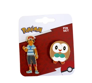 Pokemon Pokémon Ceniza y Rola Esmalte Pin Set de 2 - Imagen 1 de 3