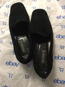 Hobbs Marilyn Anselm Mujer Negro Gamuza Mocasín Sin Cordones Talla EU39/EE. UU. 8-8.5 - Imagen 1 de 10