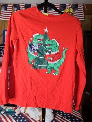 Brand New Boys Cat & Jack Dinosaur Long Sleeve Shirt - Size Large 10/12 - Image 1 of 4