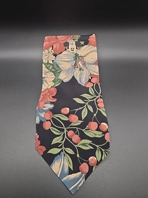 CORBATA DE SEDA TEMÁTICA FESTIVAL JARDÍN FLORES Mickey Mouse de Disney - 100 % seda Foto 1 de 2