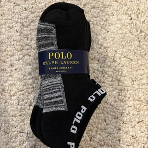 Ralph Lauren Polo New Girls Low Cut Ankle Socks. Size 9-11. Shoe Size 4-10 - Picture 1 of 4