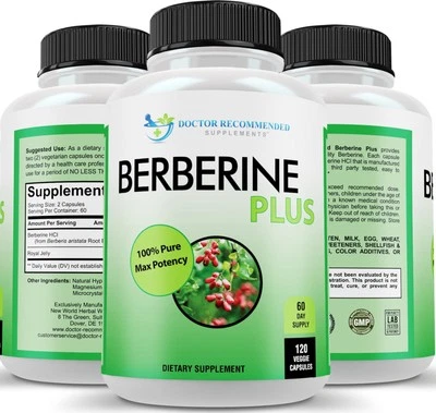 Doctor Recommended Supplements Berberine Plus 1200Mg Per Serving - 120 - Image 1 of 4