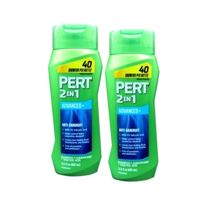 2 Pack Pert Plus 2 In 1 Anti Dandruff Shampoo & Conditioner 13.5 Oz Each - Image 1 of 4