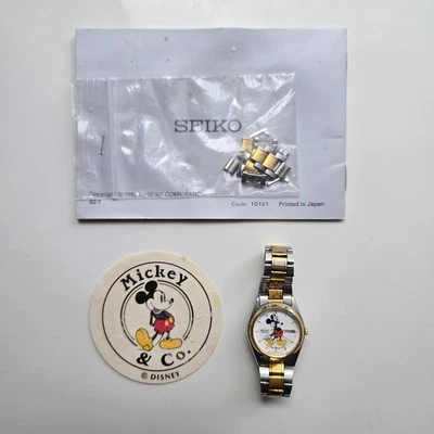 Reloj para mujer vintage Seiko Japón Mickey Mouse Foto 1 de 4