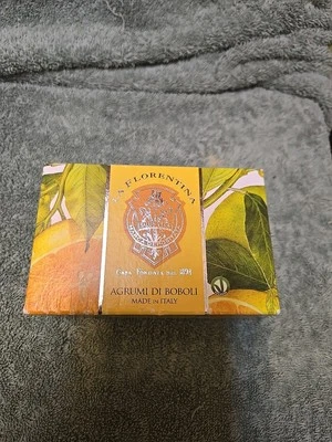Jabón de baño esculpido cítrico La Florentina Boboli ingredientes naturales Italia 10,5 oz Foto 1 de 4
