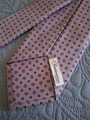 CRAVATTA TIE 7 fold -(7 pieghe) SANSEVERINO Napoli made in Italy New! rare - Immagine 1 di 4