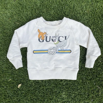 古驰 X The Jetsons 圆领运动衫 4 岁儿童双人 V — 第 1/4 张图片