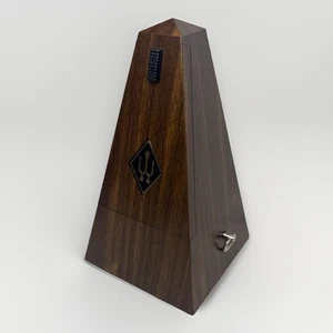 Metronomo vintage Wittner 8" avvolgibile venatura finto legno made in W. Germany con chiave - Foto 1 di 6