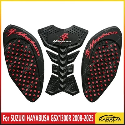 For SUZUKI HAYABUSA GSX1300R 3D Tank Traction Pad Side Gas Knee Grip Protector Foto 1 de 4