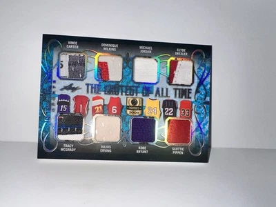 Jogo de folhas usado 2019 GOAT Jordan Bryant Pippen Drexler Erving Carter Wilkins 2/2 - Imagem 1 de 4