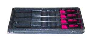 NEW Snap-on Long Pick Set SGLASA204CEP *ELECTRIC PINK SOFT HANDLES* NEW & SEALED - Picture 1 of 7