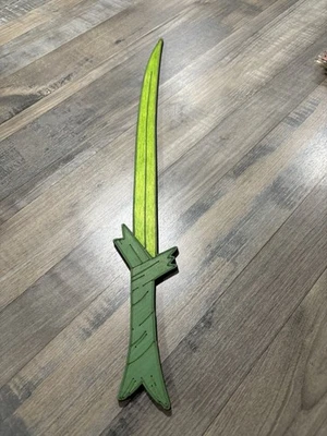 Hora de Aventuras | Espada de Hierba de 17” | Finn | Disfraz de Madera Hecho a Mano  Foto 1 de 2