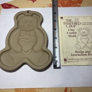 Molde para galletas de gres de oso de peluche Pampered Chef 1991 B76 - Imagen 1 de 5