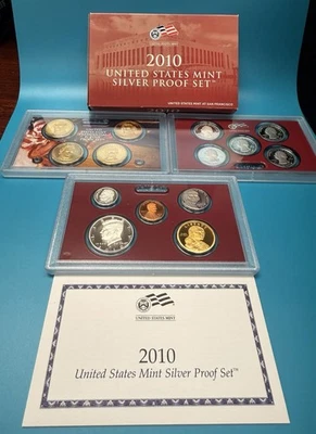 2010 U.S. Mint Silver Proof set W/ COA. - Image 1 of 4