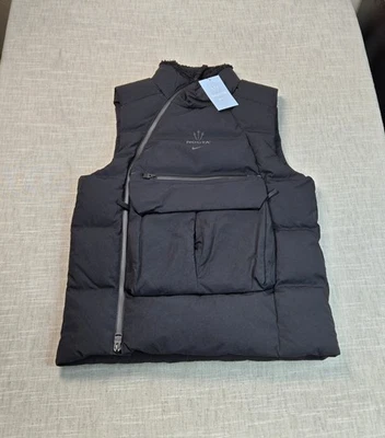 NIKE x NOCTA Drake Tech Puffer Vest Small Mens Black Full Zip Tactical Winter - Image 1 of 4