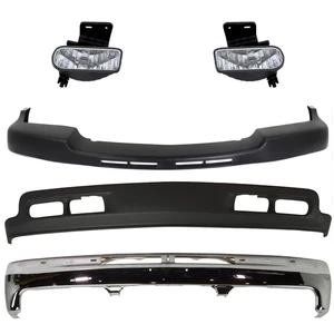 Bumper Face Bars Front for Chevy Chevrolet Silverado 3500 Truck 2500 HD 01-02 - Picture 1 of 12