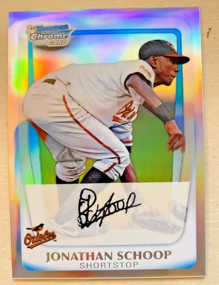 Bowman 2011 - Chrome Prospects Jonathan Schoop #BCP25 refractor/799 (RC), SP Foto 1 de 3